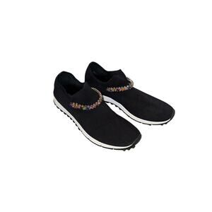 Jimmy Choo Verona Black Crystal Embellished Sock Sneakers Women’s Size 9
